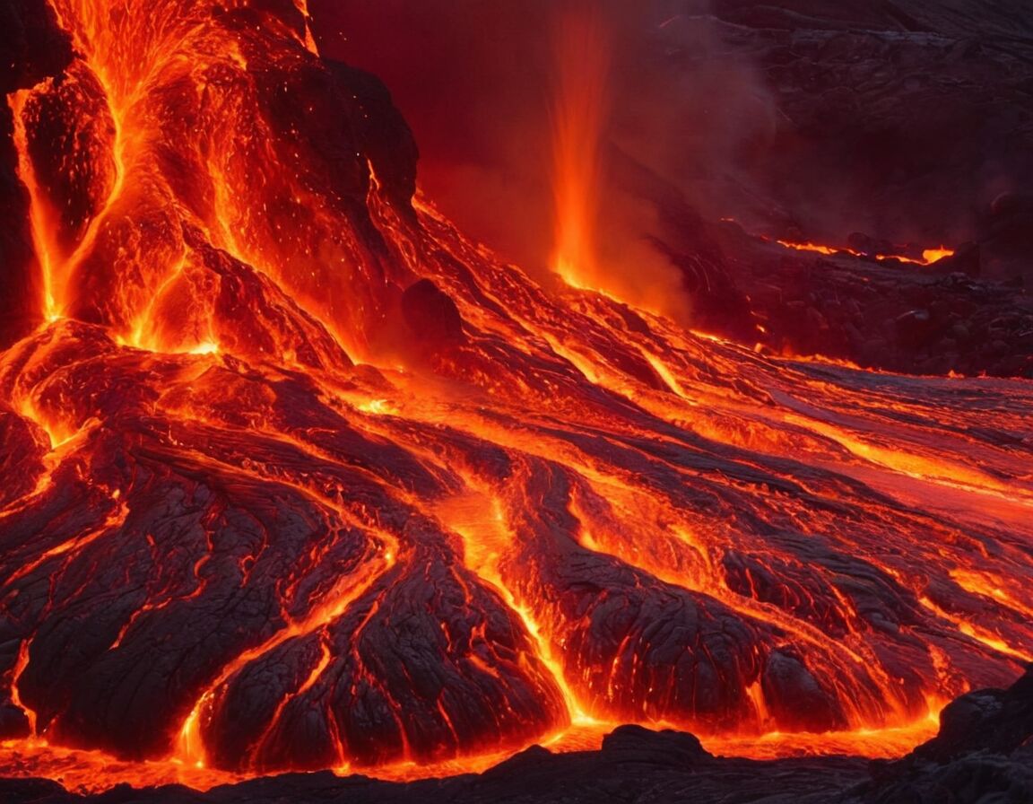 Hitze verursacht schnell Abkühlung an Oberflächen - Wie heiß ist Lava? Die faszinierenden Temperaturen des geschmolzenen Gesteins im Vulkanismus