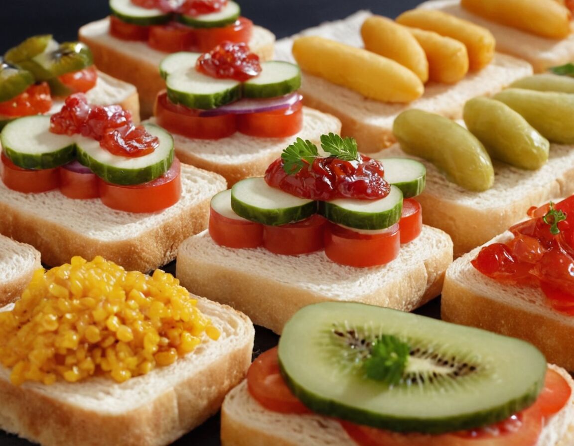 Mini-Sandwiches mit verschiedenen Aufstrichen - Fingerfood schnell und einfach: 10 köstliche Rezepte für jede Gelegenheit