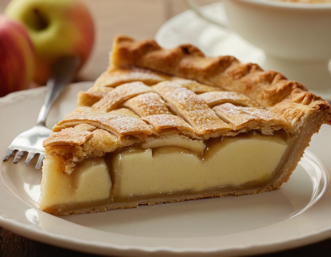 Kuchen im vorgeheizten Ofen goldbraun backen - Bester Apfelkuchen mit Vanillepudding: Ein unwiderstehliches Rezept für jeden Anlass