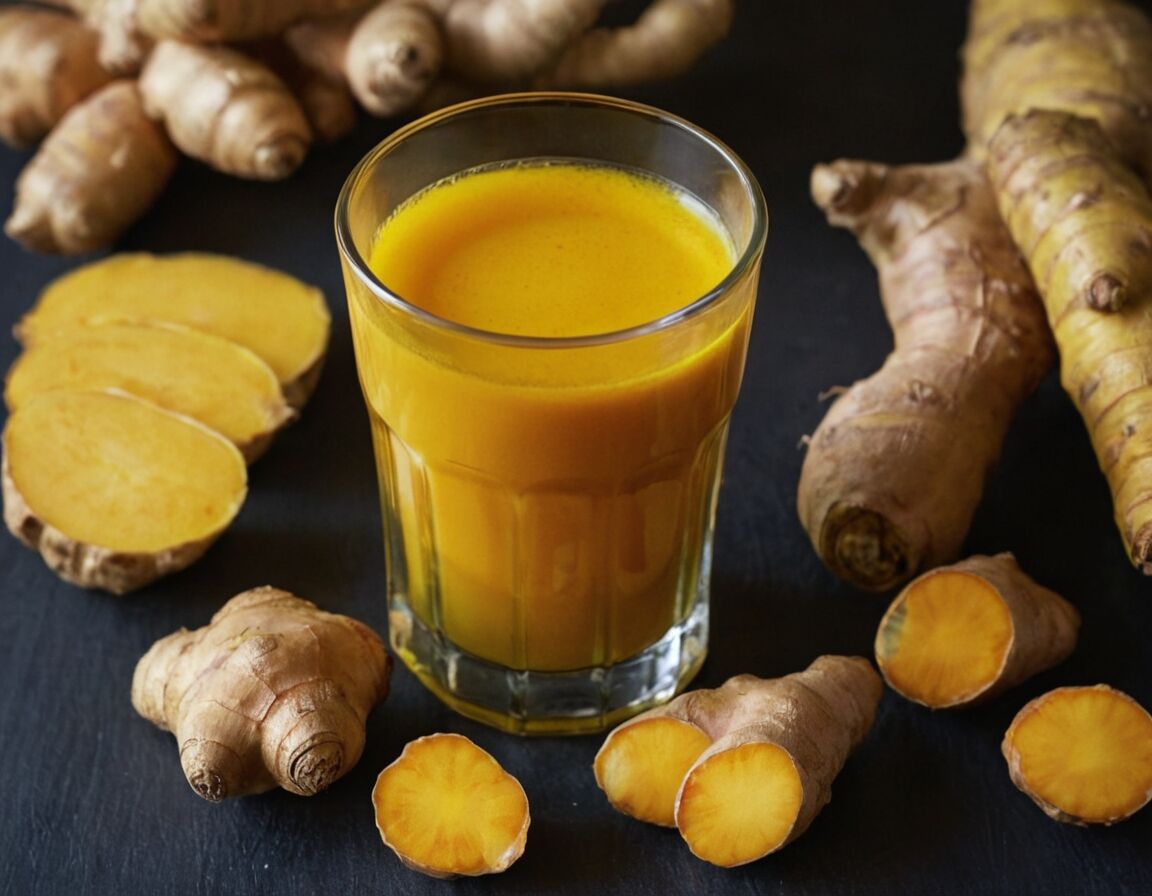 Vor dem Trinken kurz umrühren und genießen - Ingwer Kurkuma Shot Rezept: Gesund und Einfach Zubereiten für Dein Wohlbefinden